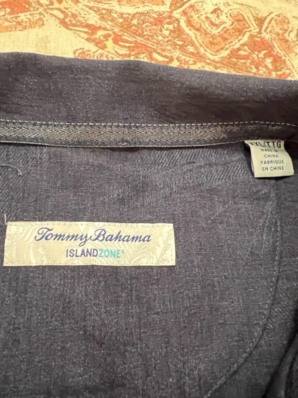 Tommy Bahama NY Yankees Navy Embroidered Floral Button-down Camp Shirt XXL NWOT - Picture 9 of 9